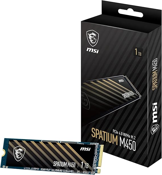 MSI Spatium M450 SSD 1TB M.2 NVMe PCIe 4.0