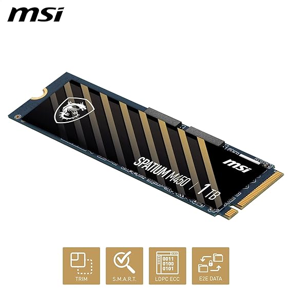 MSI Spatium M450 SSD 1TB M.2 NVMe PCIe 4.0