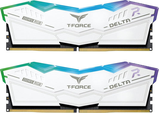 Team Group Delta White RGB DDR5 7200MHz 32GB 2x16GB CL34 Dual AMD EXPO e Intel XMP